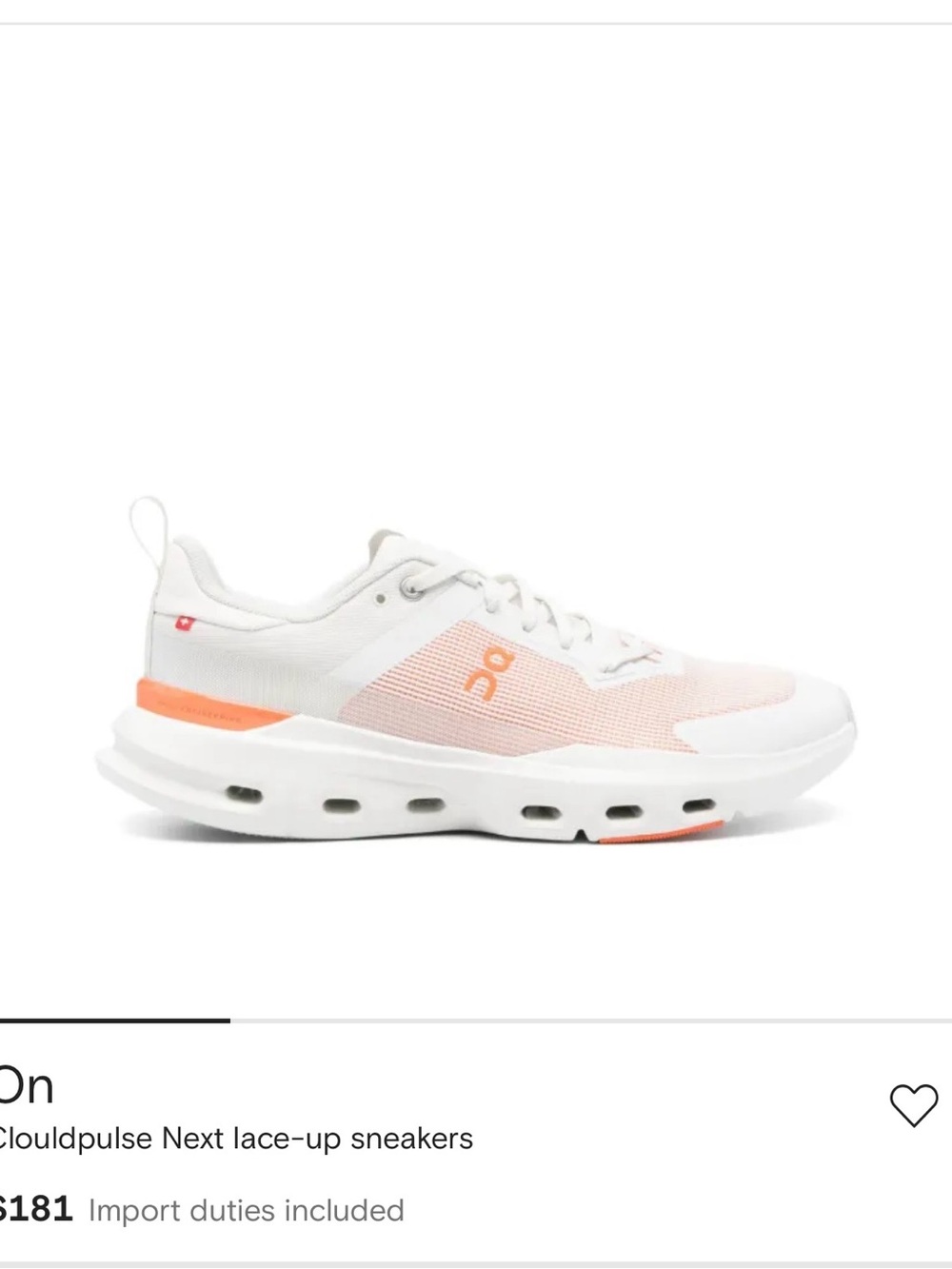 ON CLOUD CLOUDLULSE NEXT SZ 9.5 mens or 11 women new in box !!